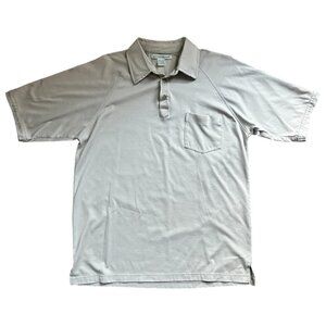 ✨3 for $18✨ Knightsbridge Men's Polo Medium Khaki Cotton